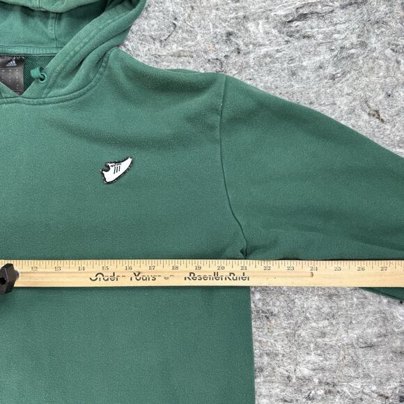 Adidas Hoodie Mens M Green Undeniable Shoes All Over Sweatshirt Embroidered‎ - Picture 6 of 11